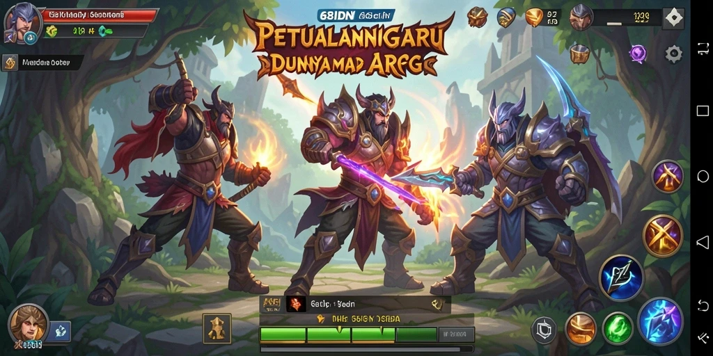 Tangkapan layar gameplay ARPG yang menampilkan pertempuran seru.