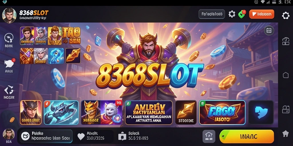 Tampilan antarmuka 8368SLOT yang intuitif untuk manajemen aktivitas.