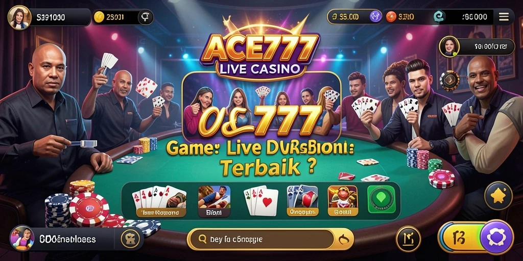 Gameplay Live Casino di ACE777 dengan dealer langsung yang menarik.