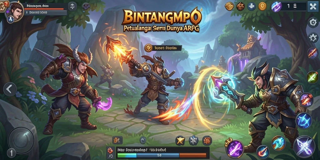 Tampilan menarik dari gameplay BINTANGMPO yang seru dan penuh aksi.