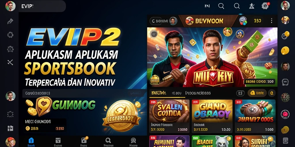 Screenshot gameplay EVIP2 yang menampilkan fitur taruhan olahraga.