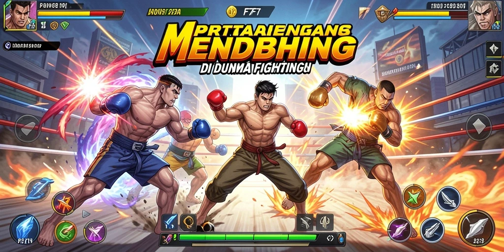 Tangkapan layar F7F7 menunjukkan aksi pertarungan yang seru dan dinamis.
