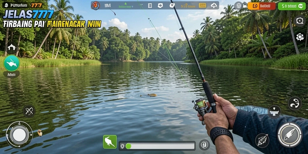 Tampilan gameplay JELAS777 yang menarik dengan suasana memancing yang mendebarkan.