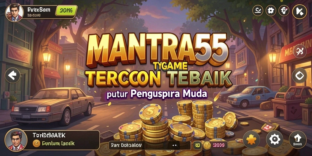 Tampilan gameplay menarik dari MANTRA55 yang penuh strategi Tycoon.
