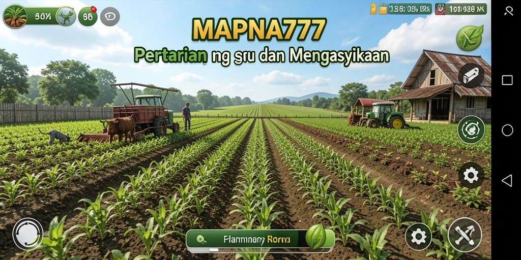 Tampilan gameplay seru dalam pertanian yang mengasyikkan.