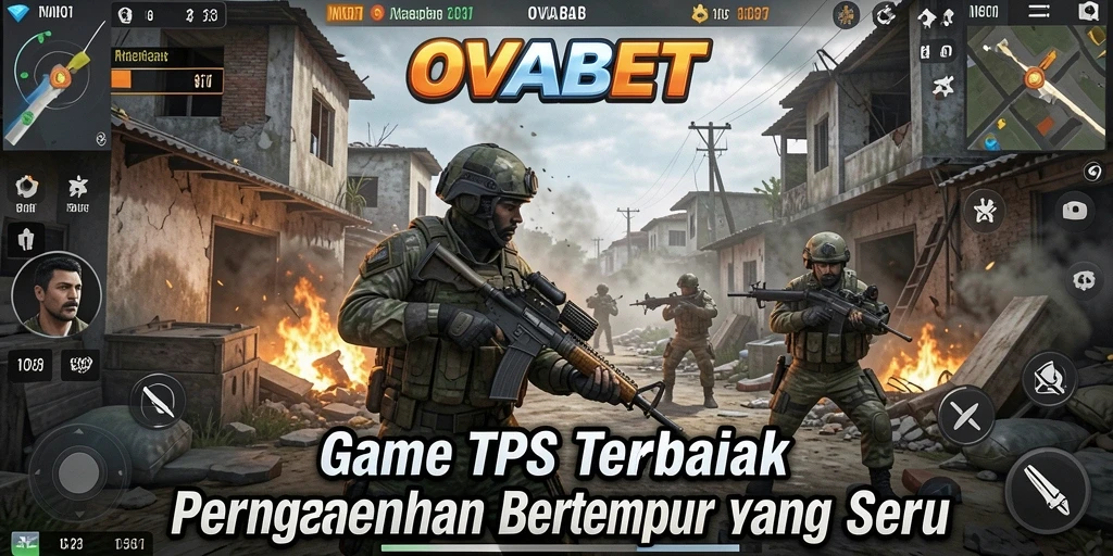 Tampilan gameplay OVABET yang mendebarkan dengan aksi tembak-menembak yang intens.