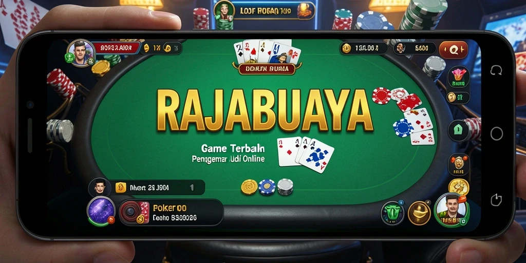 Tampilan gameplay Poker yang seru di RAJABUAYA.