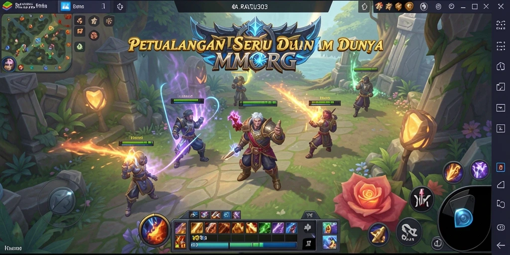 Screenshot gameplay RATU303 menampilkan aksi seru di dunia MMORPG.