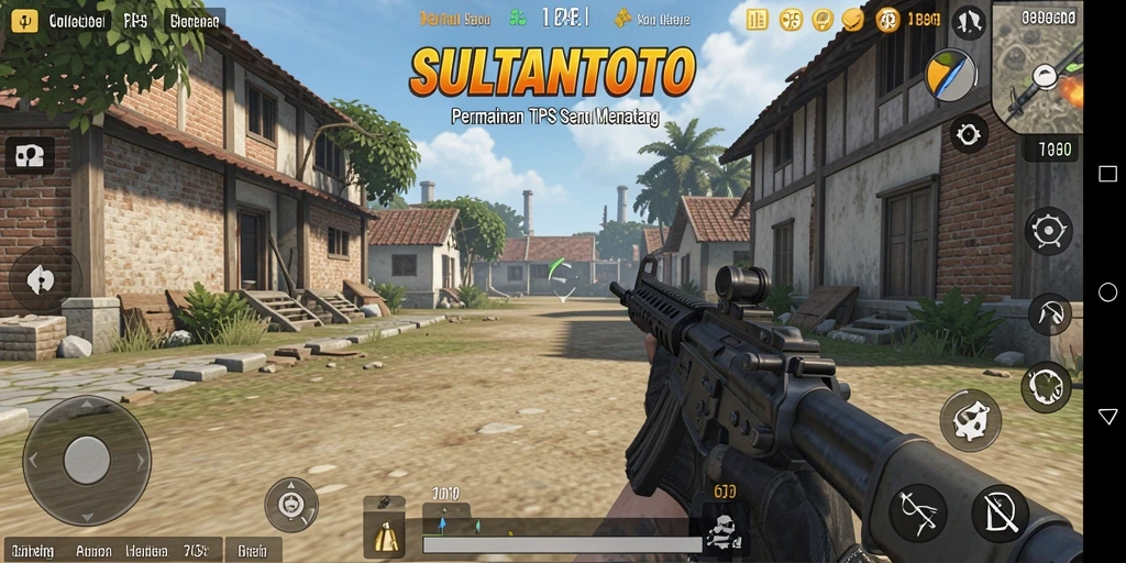 Screenshot gameplay mendebarkan dari SULTANTOTO yang menampilkan pertempuran intens.