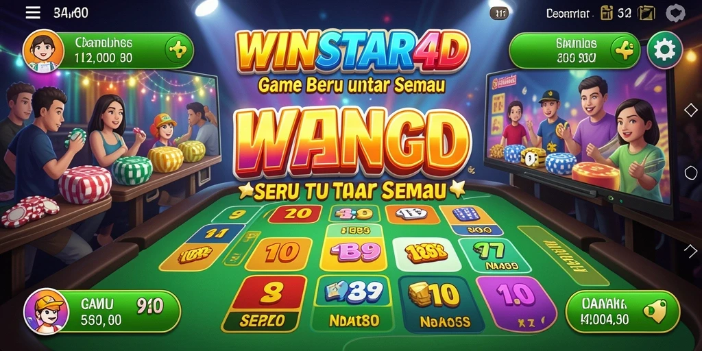 Screenshot gameplay WINSTAR4D menunjukkan suasana seru permainan Bingo.