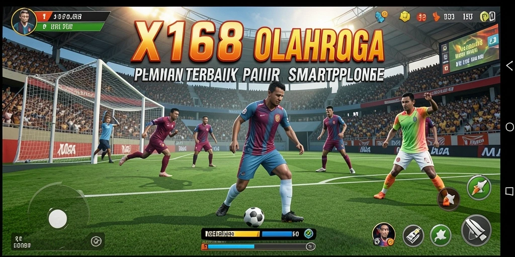 Tampilan gameplay X168 yang menegangkan dalam pertandingan olahraga.